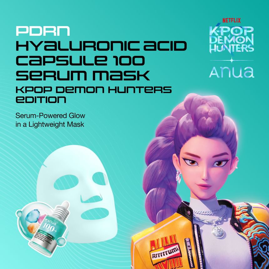 Anua - Kpop Demon Hunters PDRN Hyaluronic Acid Capsule 100 Serum Mask 23ml. (Pack of 3)