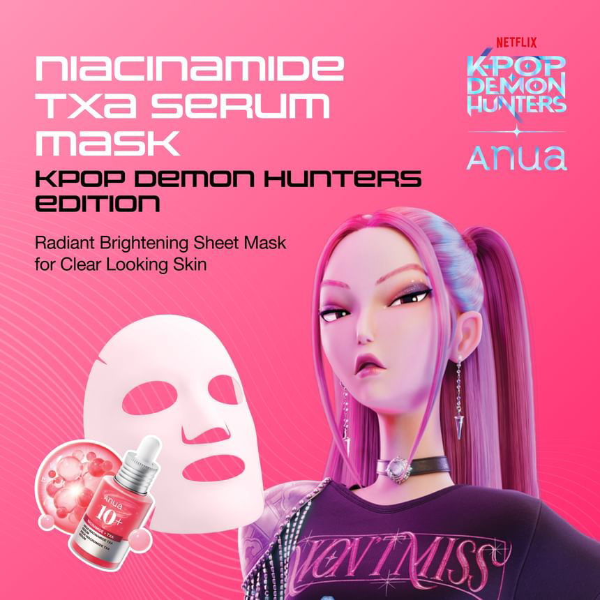 Anua - Kpop Demon Hunters Niacinamide TXA Serum Mask 28ml. (Pack of 6)