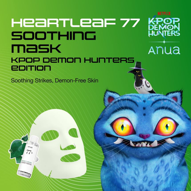 Anua - Kpop Demon Hunters Heartleaf 77 Soothing Mask 25ml. (Pack of 3)