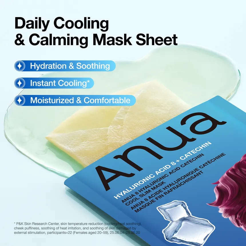 Anua - Kpop Demon Hunters 8 Hyaluronic Acid Catechin Cool Slim Mask 24ml. (Pack of 3)