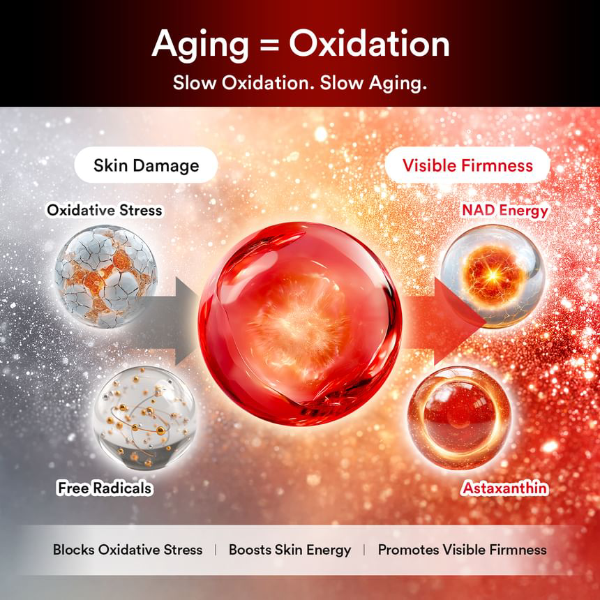 Abib - Red Effect Serum 1.05 Pump with Astaxanthin 0.05% and NAD 1% 30ml.