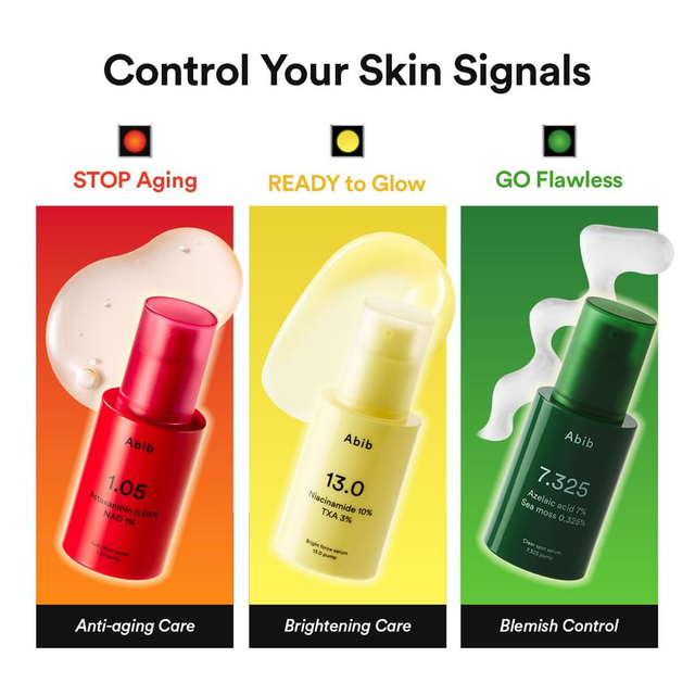 Abib - Red Effect Serum 1.05 Pump with Astaxanthin 0.05% and NAD 1% 30ml.