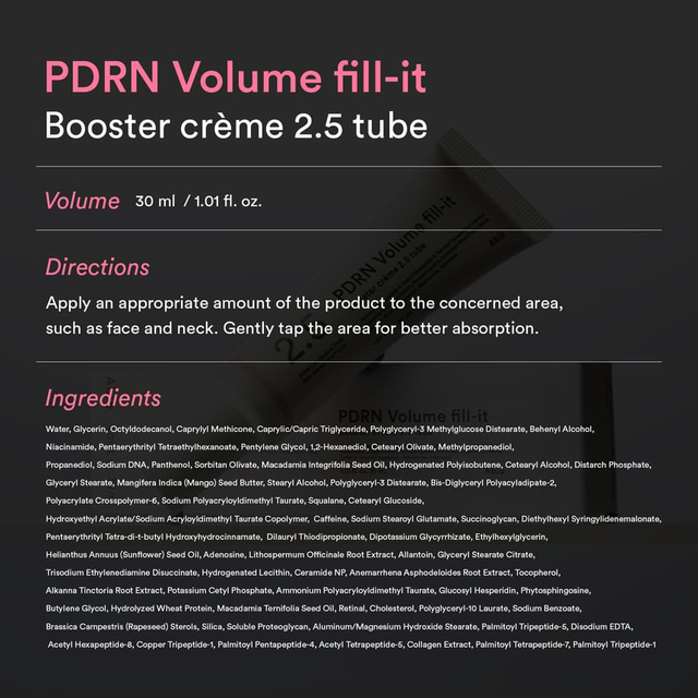 Abib - PDRN Volume Fill-it Booster Crème 2.5 Tube 10ml.