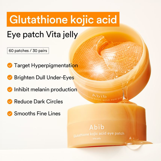 Abib - Glutathione Kojic Acid Eye Patch Vita Jelly (60 Patches)