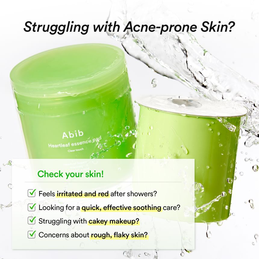 Abib - Heartleaf Essence Pad Clear Touch 230ml. (70 Pads)