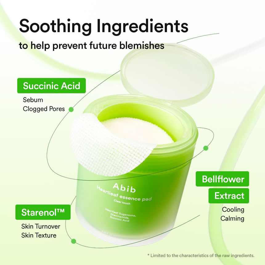 Abib - Heartleaf Essence Pad Clear Touch 230ml. (70 Pads)
