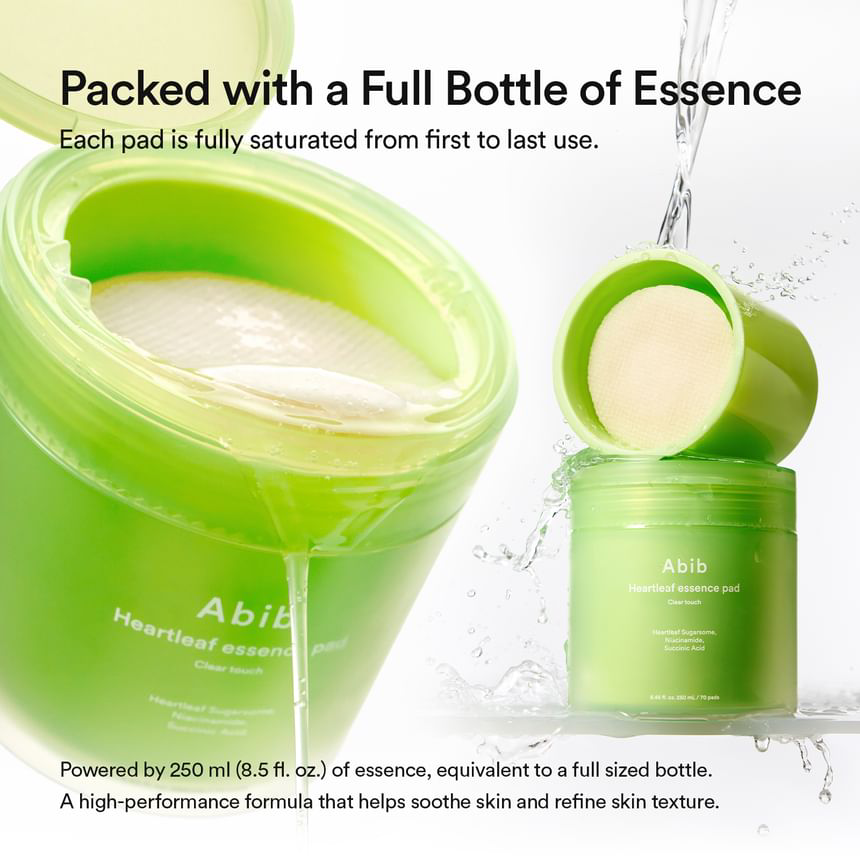 Abib - Heartleaf Essence Pad Clear Touch 230ml. (70 Pads)