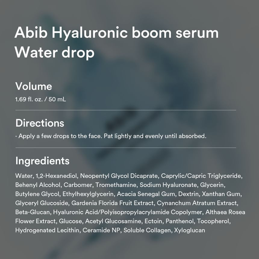 Abib - Hyaluronic Boom Serum Water Drop 50ml.