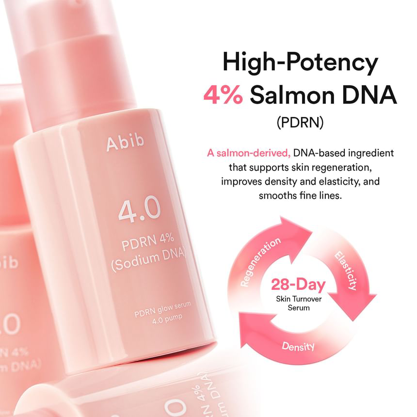 Abib - PDRN Glow Serum 4.0 Pump with PDRN 4% (Sodium DNA) 30ml.