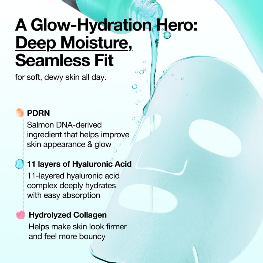 Anua - PDRN Hyaluronic Acid Capsule 100 Serum Mask 23ml. (Pack of 3)