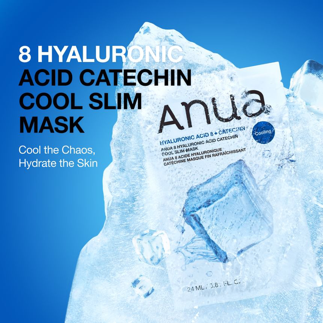 Anua - Hyaluronic Acid 8 Catechin Cool Slim Mask 23ml. (Pack of 3)