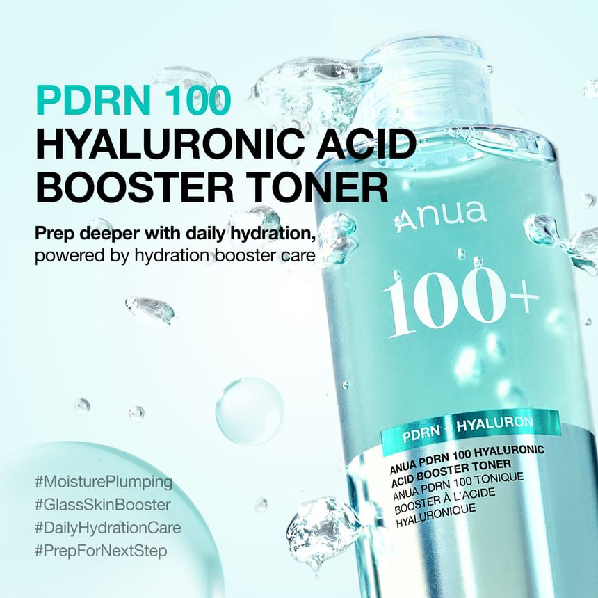 Anua - PDRN 100 Hyaluronic Acid Booster Toner 250ml.