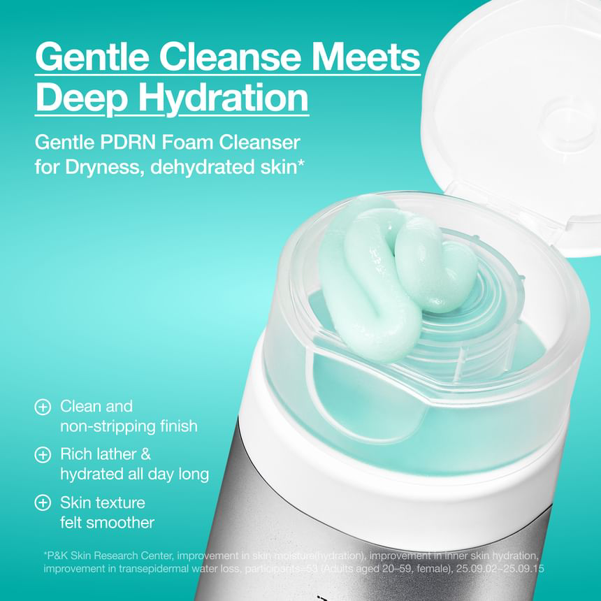 Anua - PDRN Hyaluronic Acid Moisturizing Cleansing Foam 150ml.