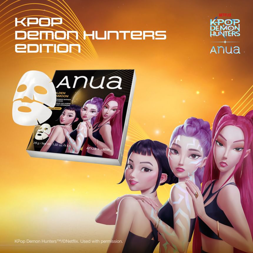Anua - Kpop Demon Hunters Ceramide Barrier Collagen Mask 29g. (Pack of 3)