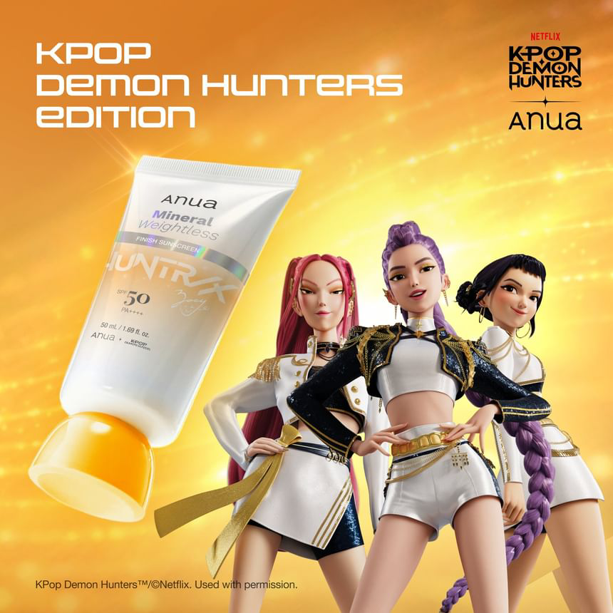 Anua - Kpop Demon Hunters Mineral Weightless Finish Sunscreen 50ml.
