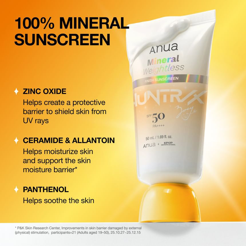 Anua - Kpop Demon Hunters Mineral Weightless Finish Sunscreen 50ml.