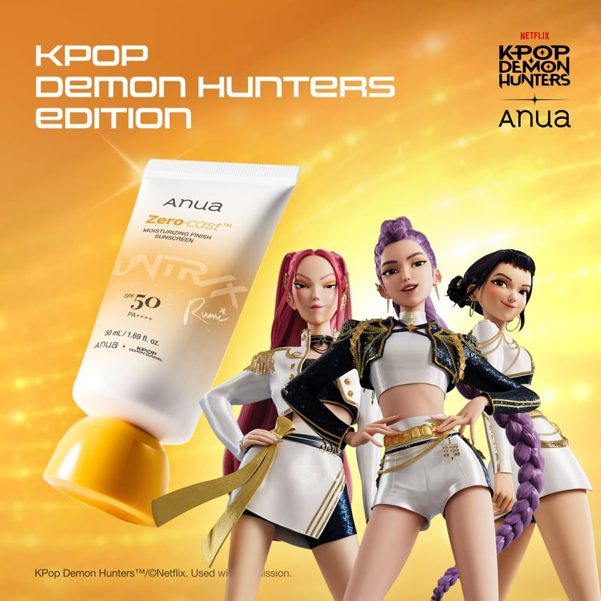 Anua - Kpop Demon Hunters Zero-Cast Moisturizing Finish Sunscreen 50ml.