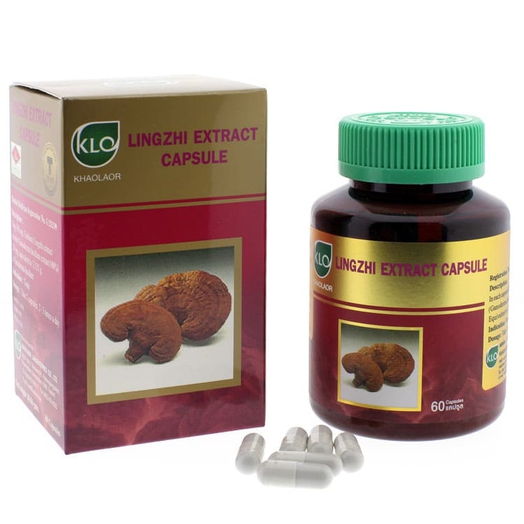 Khaolaor - Lingzhi Mushroom Extract, Raw Lingzhi (60 capsules)