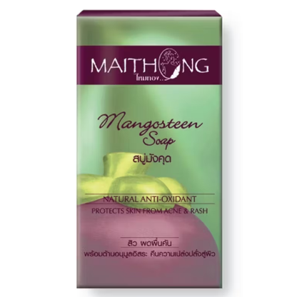 Maithong - Mangosteen Golden Silk Soap 100g. - Made in Thailand