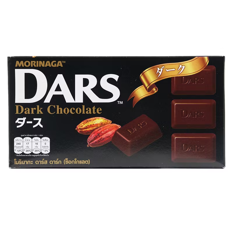 Morinaga - Dars - Dark Chocolate 42g. (Pack of 6)