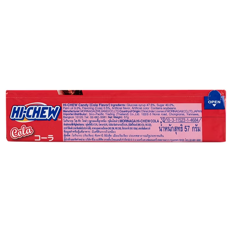 Morinaga - Hi-Chew - Cola Chewy Candy Stick 57g. (Pack of 6)