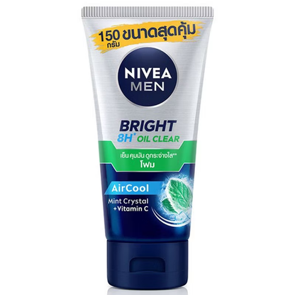 Nivea Men - Bright 8H Oil Clear Scrub Foam 150 g.