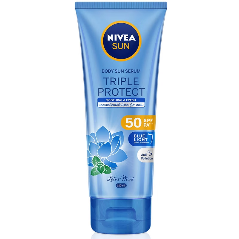 Nivea - Body Sun Serum - Triple Protect Soothing and Fresh - Lotus Mint (SPF50) 180 ml.