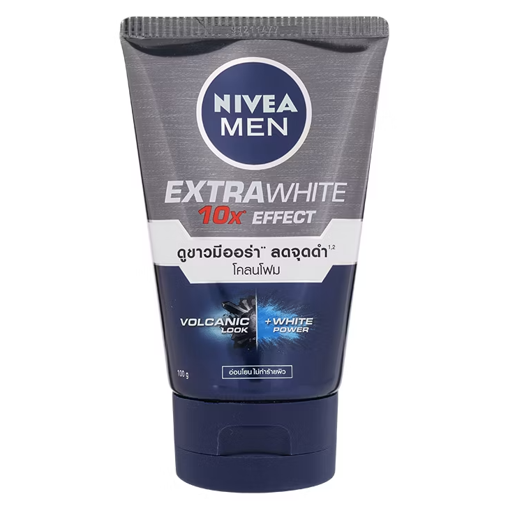 Nivea Men - Extra White 10X Effect Mud Foam 100 g.