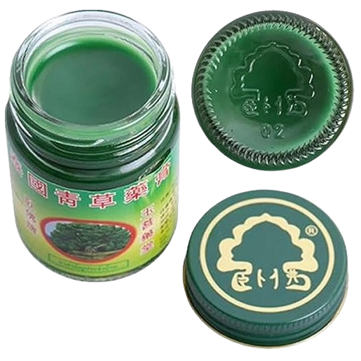 Phoyok - Green Thai Herbal Massage Balm - Formula 2 - Wax Ointment 50g (Pack of 3) - Made in Thailand