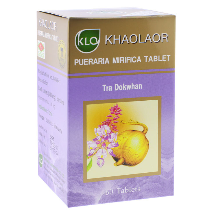 Khaolaor - Pueraria Mirifica Tablet, White Kwao Krua (60 tablets)