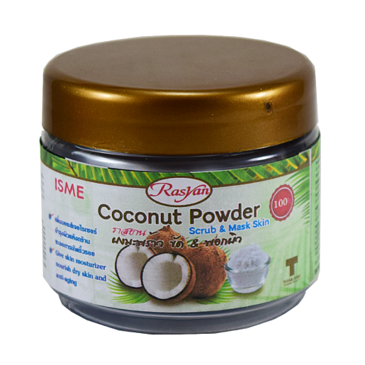 ISME - Coconut Powder Scrub & Mask for Dry Skin (Anti-Aging) 30g.