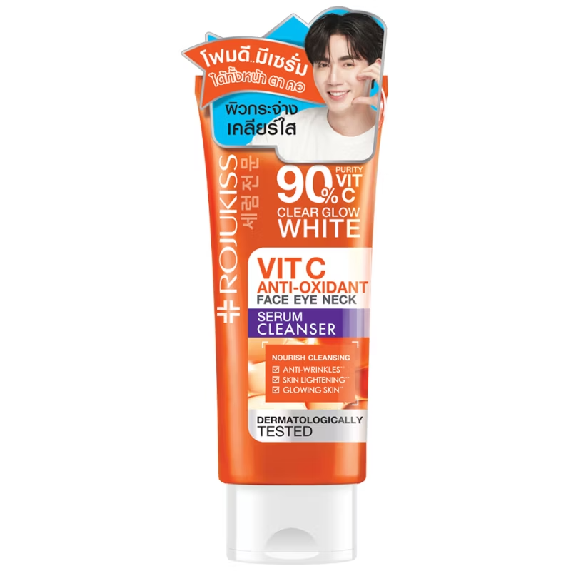 Rojukiss - Vit C Anti-Oxidant Face Eye Neck Serum Cleanser 70g.