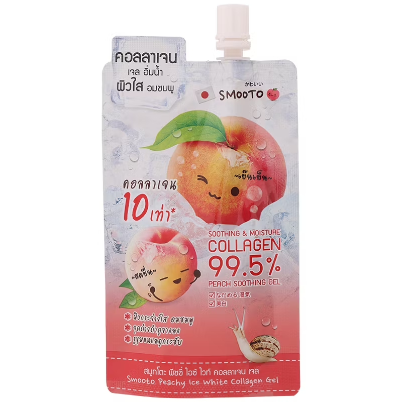 Smooto - Peachy Ice White Collagen Gel 40g. (Pack of 6)