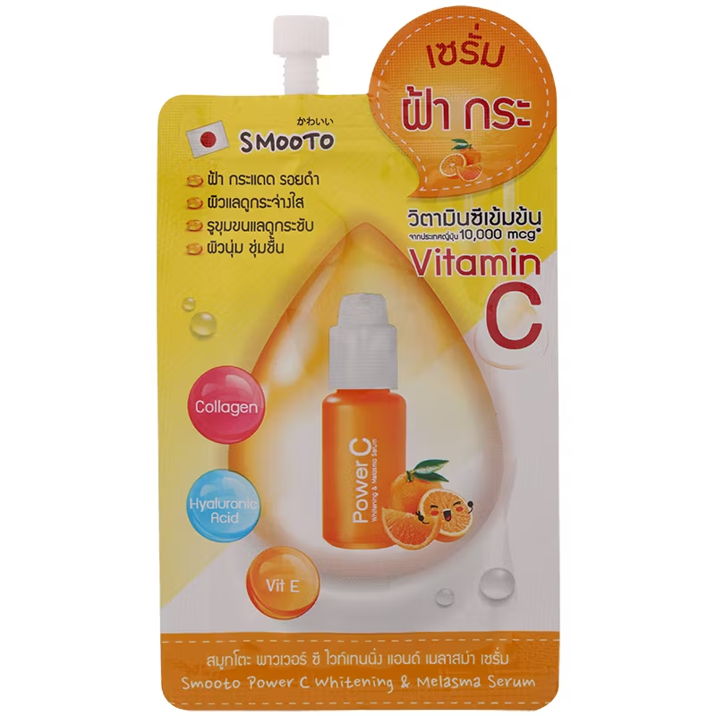Smooto - Power C Whitening & Melasma Serum 8g. (Pack of 6)