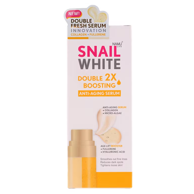 Namu Life Snailwhite - Snail White Double Boosting Anti-Aging Serum 40ml. + 40 ml.
