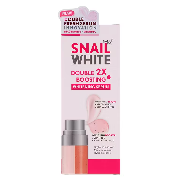Namu Life Snailwhite - Snail White Double Boosting Whitening Serum 40ml. + 40ml.