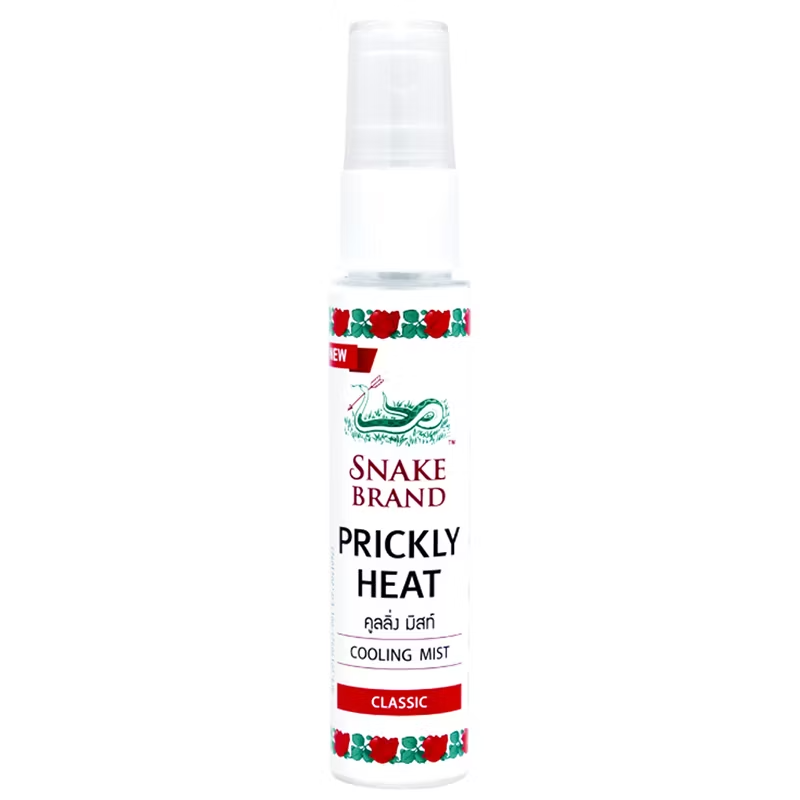 Snake Brand - Cooling Body Mist Spray - Prickly Heat - Classic 30ml. (pack of 3) - Made in Thailand