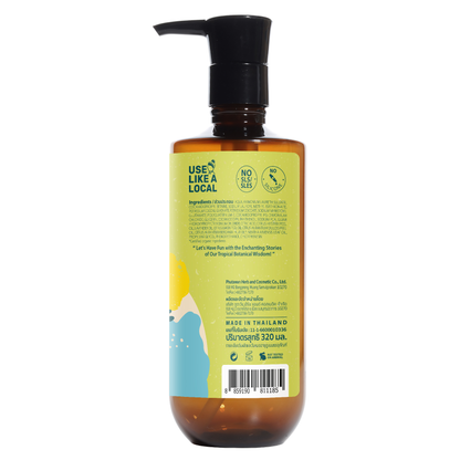 Phutawan - Tropical Fresh Oriental Hair Shampoo with Kaffir Lime and Lavender 300ml.