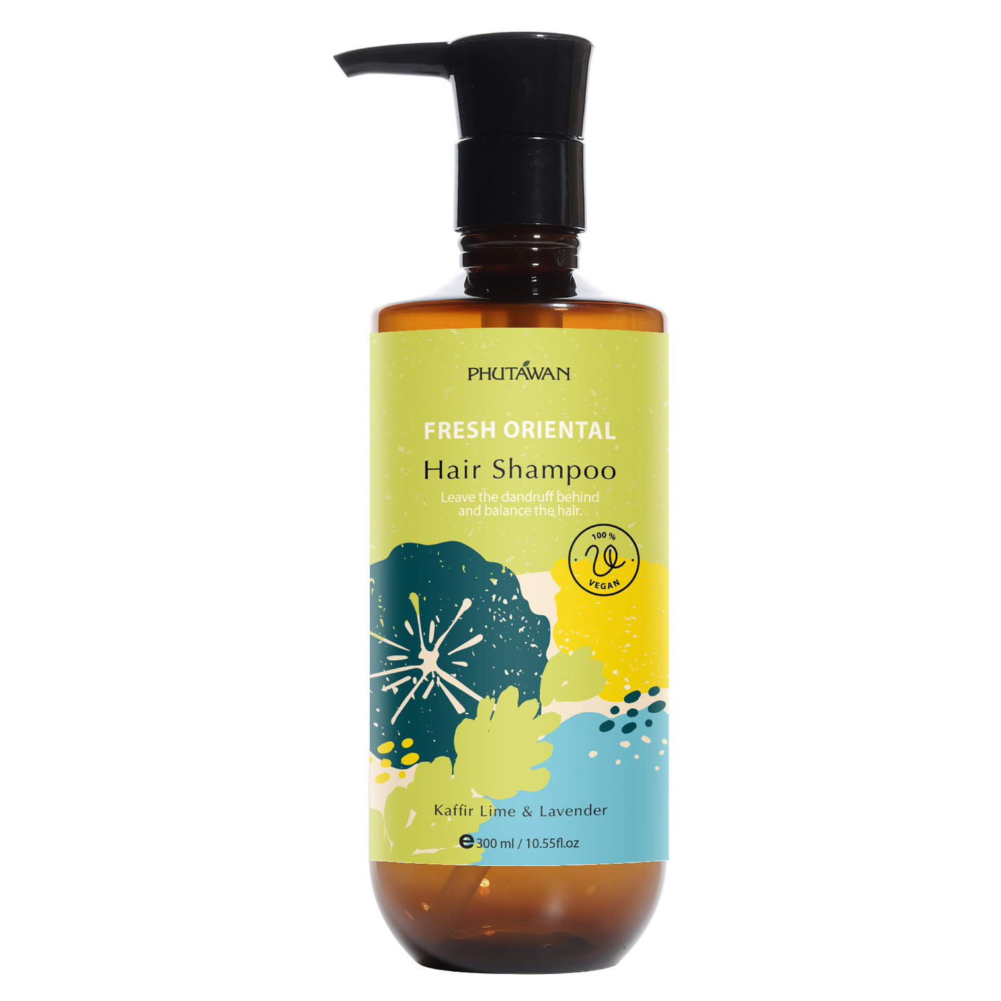 Phutawan - Tropical Fresh Oriental Hair Shampoo with Kaffir Lime and Lavender 300ml.