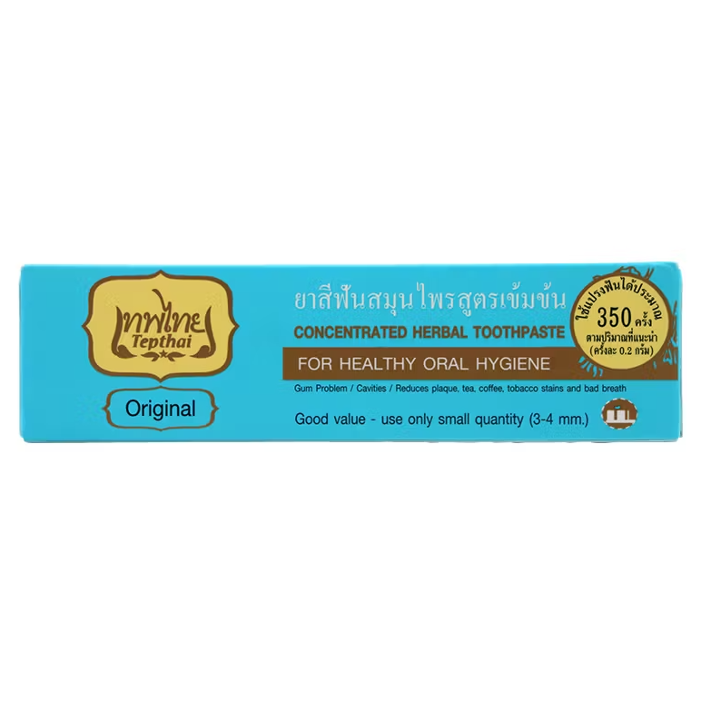Tepthai - Toothpastes - Original Flavor70 g. | Herbal Mixed Fruit 70 g. | Salt Flavor 70 g. (Pack of 3 Mix)