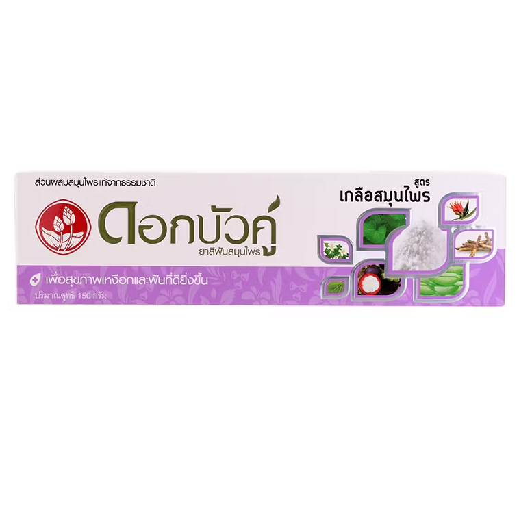 Twin Lotus - Herbal Salt Toothpaste 150 g. - Made in Thailand