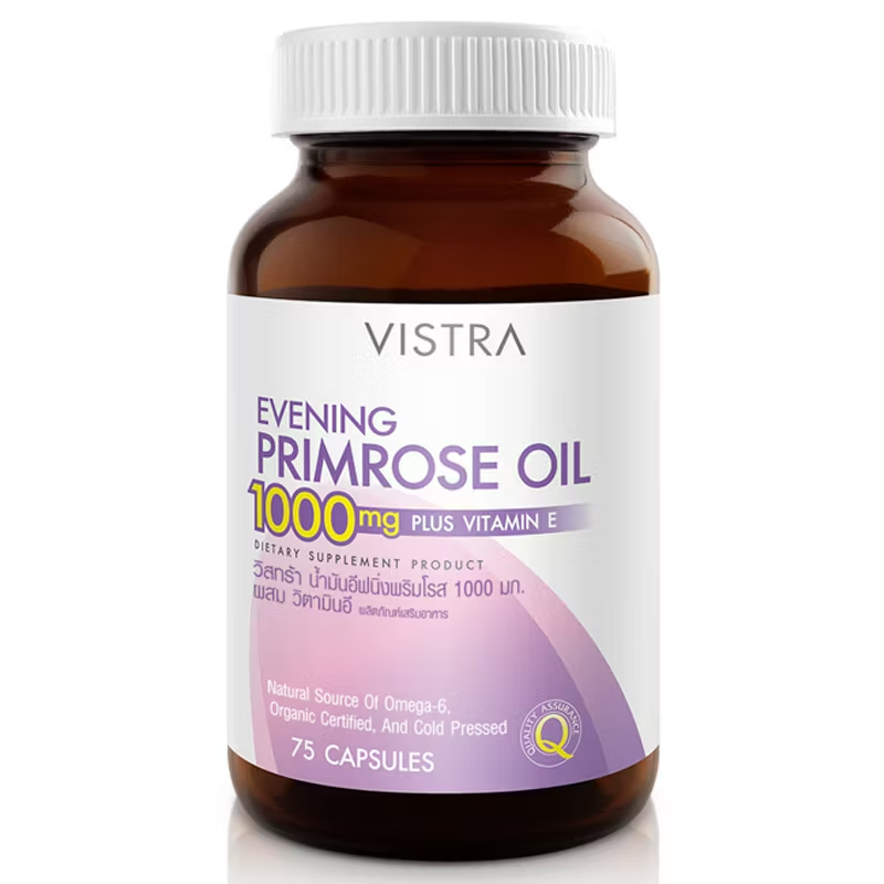 Vistra - Evening Primrose Oil 1000 mg. Plus Vitamin E (75 capsules)