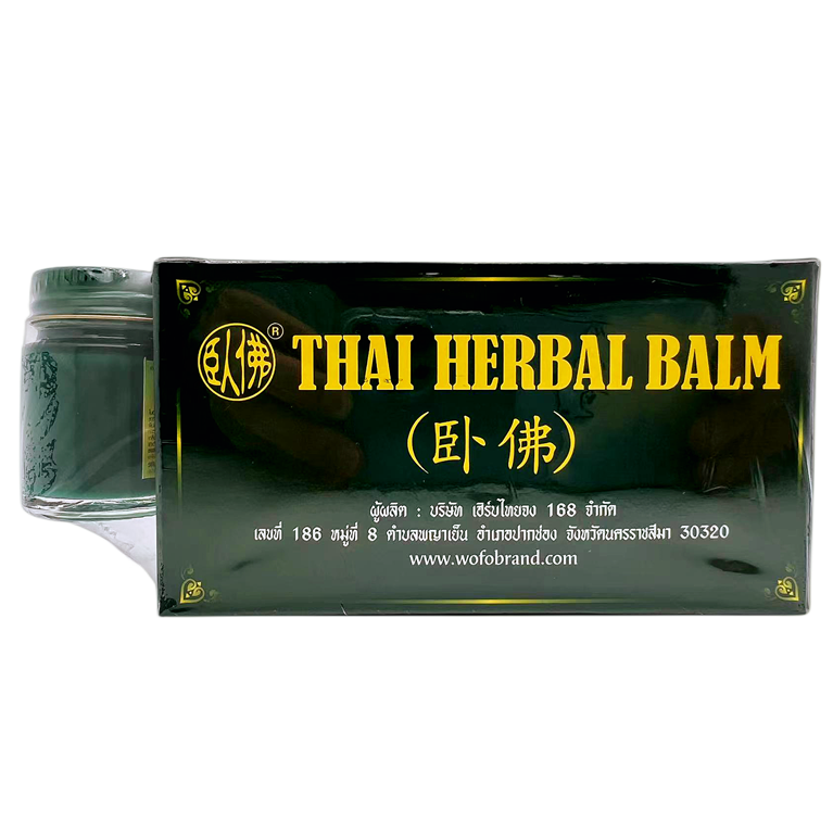 Phoyok - Green Thai Herbal Massage Balm - Formula 1 - Wax Ointment (Pack of 3x50g + 1x 20g) - Made in Thailand
