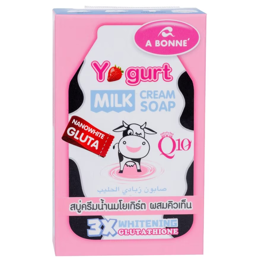 A Bonne' - Yogurt Milk Cream Soap with Q10 90g. (Pack of 3)