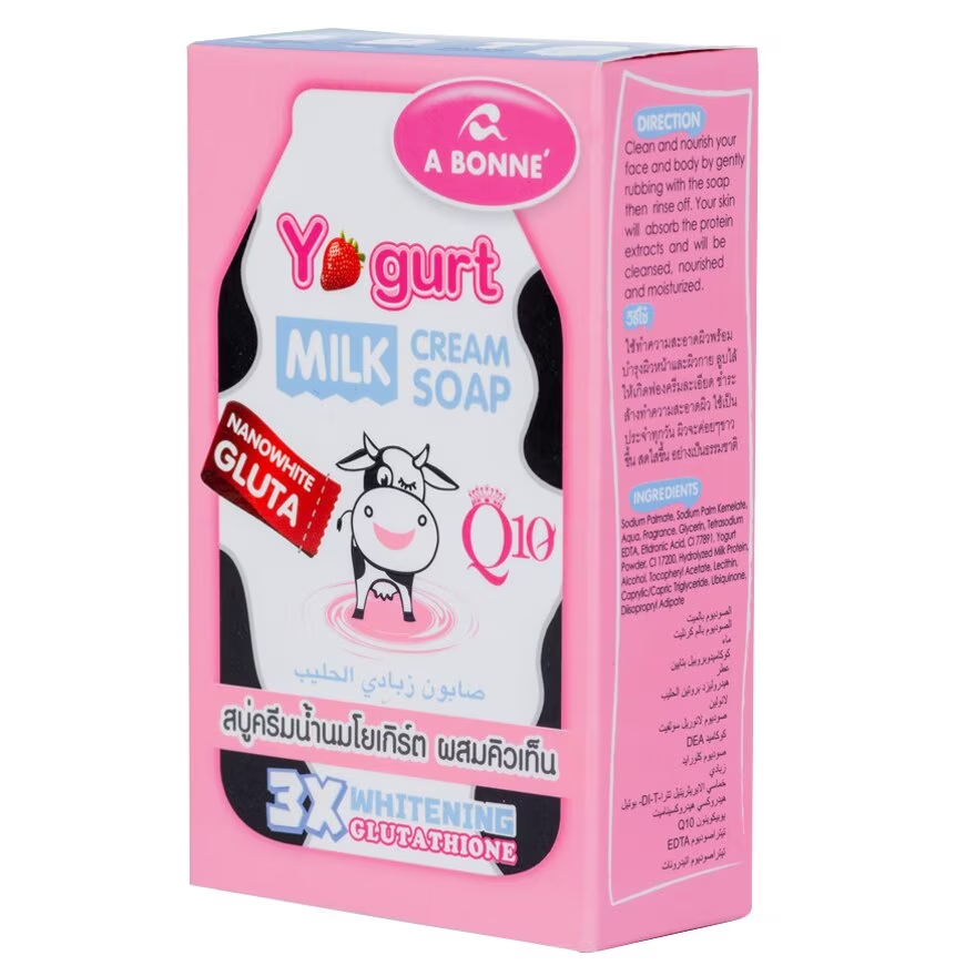 A Bonne' - Yogurt Milk Cream Soap with Q10 90g. (Pack of 3)