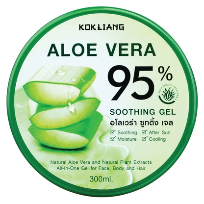 Kok Liang -Aloe Vera Soothing Gel 95% 300ml.