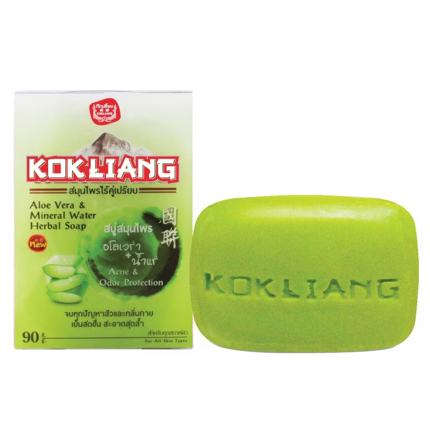 Kok Liang - Aloe Vera and Mineral Water Herbal Soap 90g.