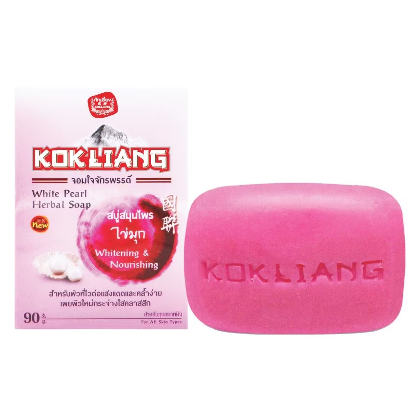 Kok Liang - White Pearl Herbal Soap 90g.