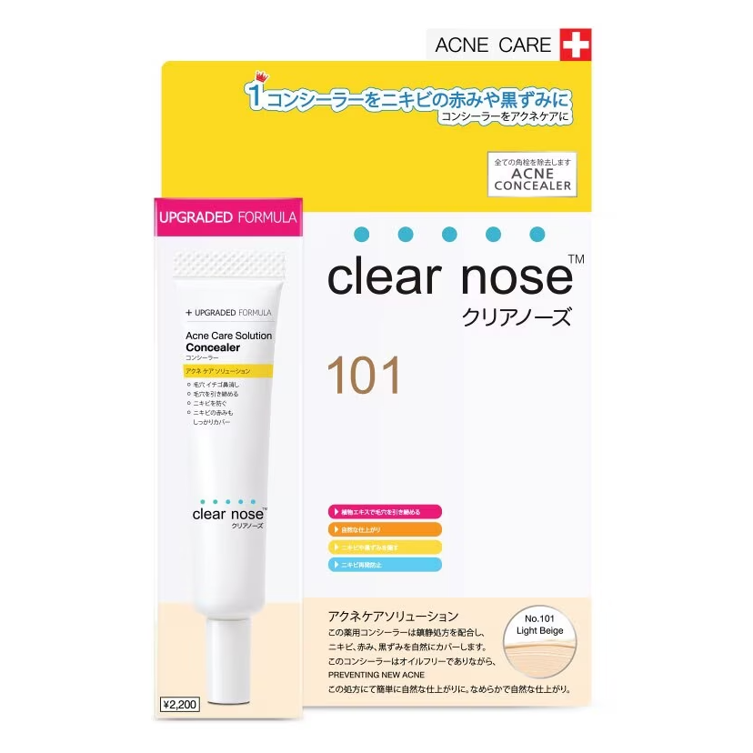 Clear Nose - Acne Care Concealer, 101 - Light Beige 12g.