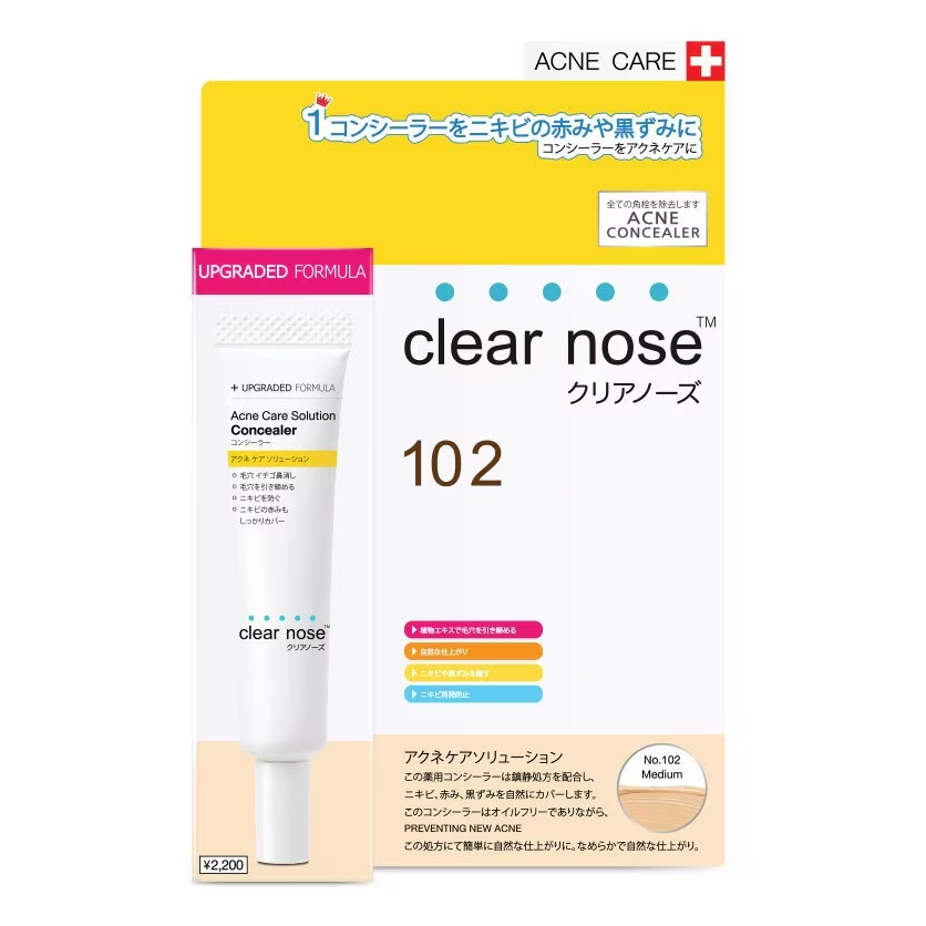 Clear Nose - Acne Care Concealer, 102 - Medium 12g.